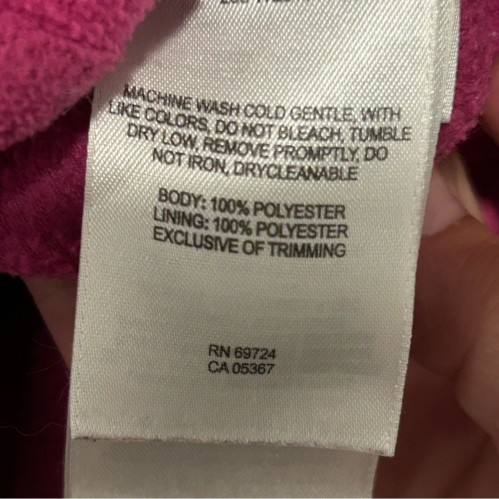 Columbia Fleece Full Zip Women’s Jacket Size Medium, Pink - Picture 6 of 6